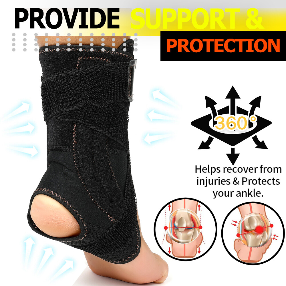Ankle Support Brace, Adjustable Compression Ankle Braces for Sports Protection
