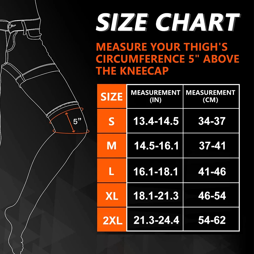 Compression Leg Sleeves with Elastic Straps for Men Women, Full Leg Sleeve Long