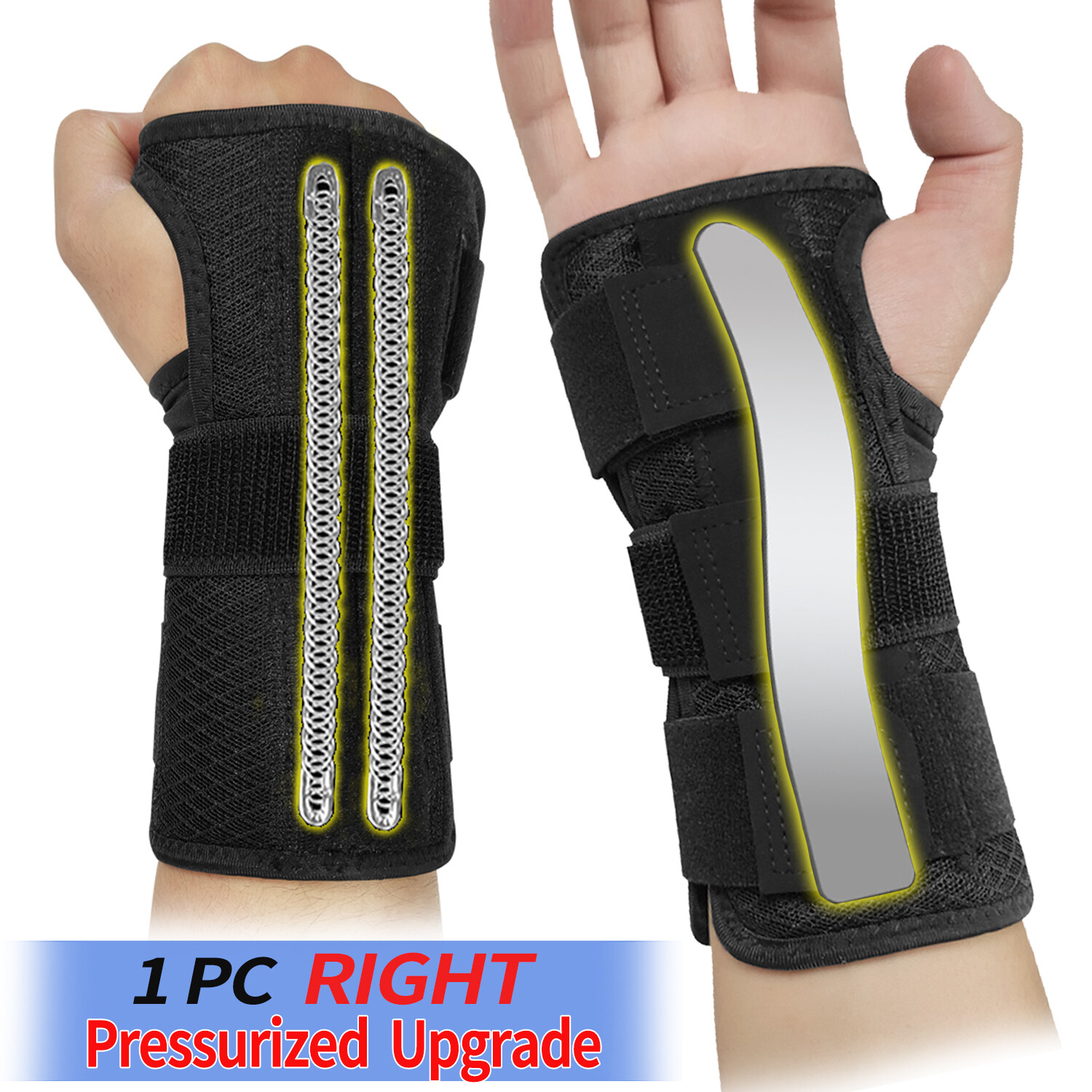 Wrist Brace Support Carpal Tunnel Splint Arthritis Stabilizer Strap for Sprain