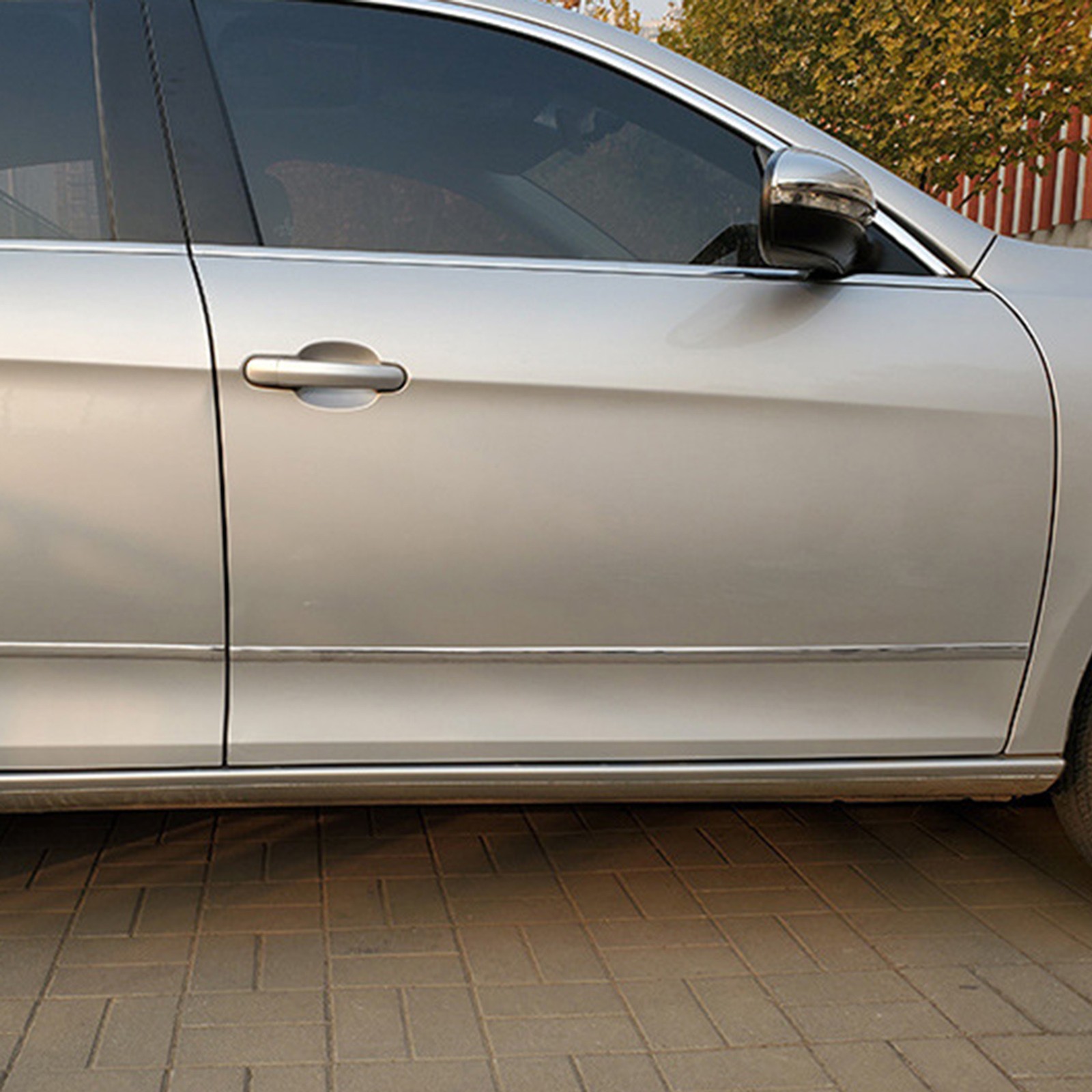 Durable Silver Car Chrome Styling Decor Moulding Trim Strip Tape Multi-size