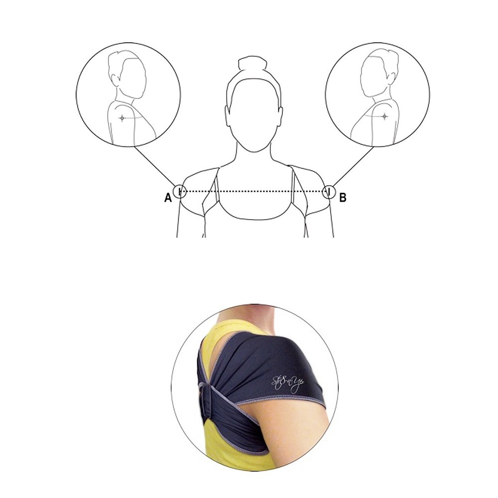 NEW!! GREAT DEAL!! STR8-N-UP POSTURE TRAINING BAND, BLACK, XSMALL