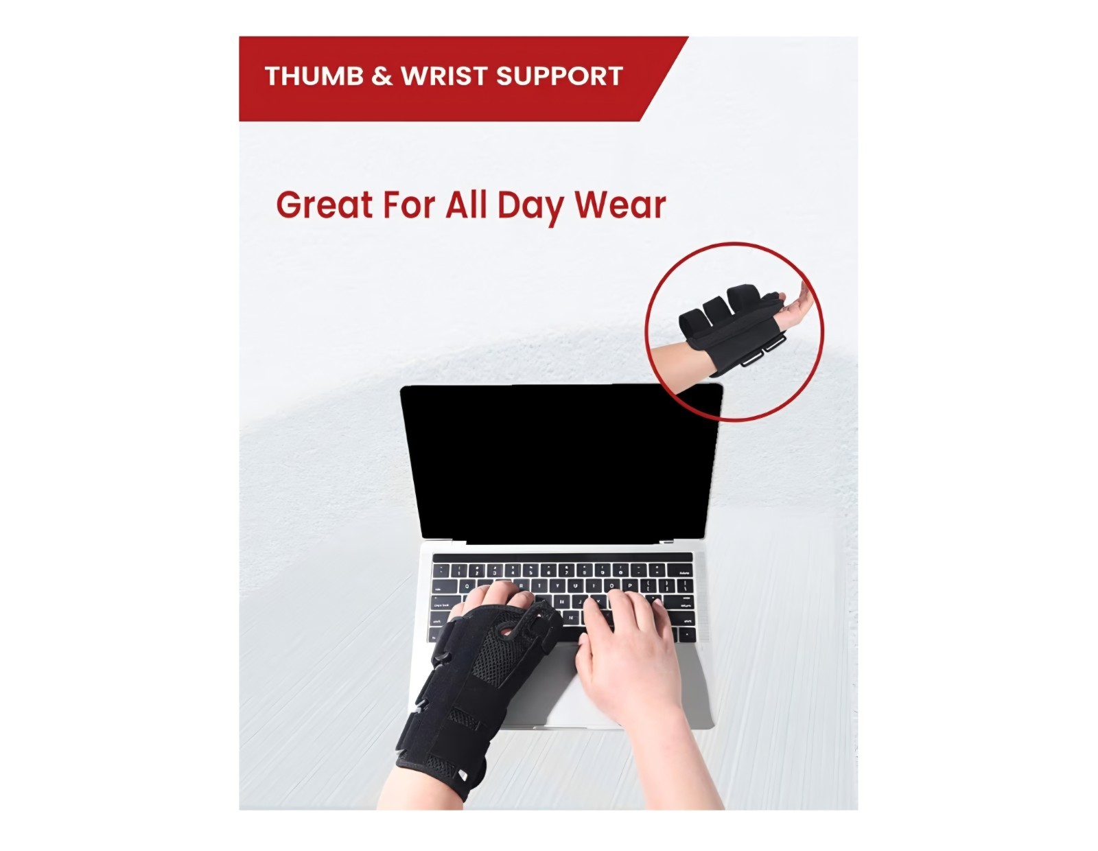 Hurmoya Wrist Brace for Carpal Tunnel Night Sleep Support – Left Large NIB
