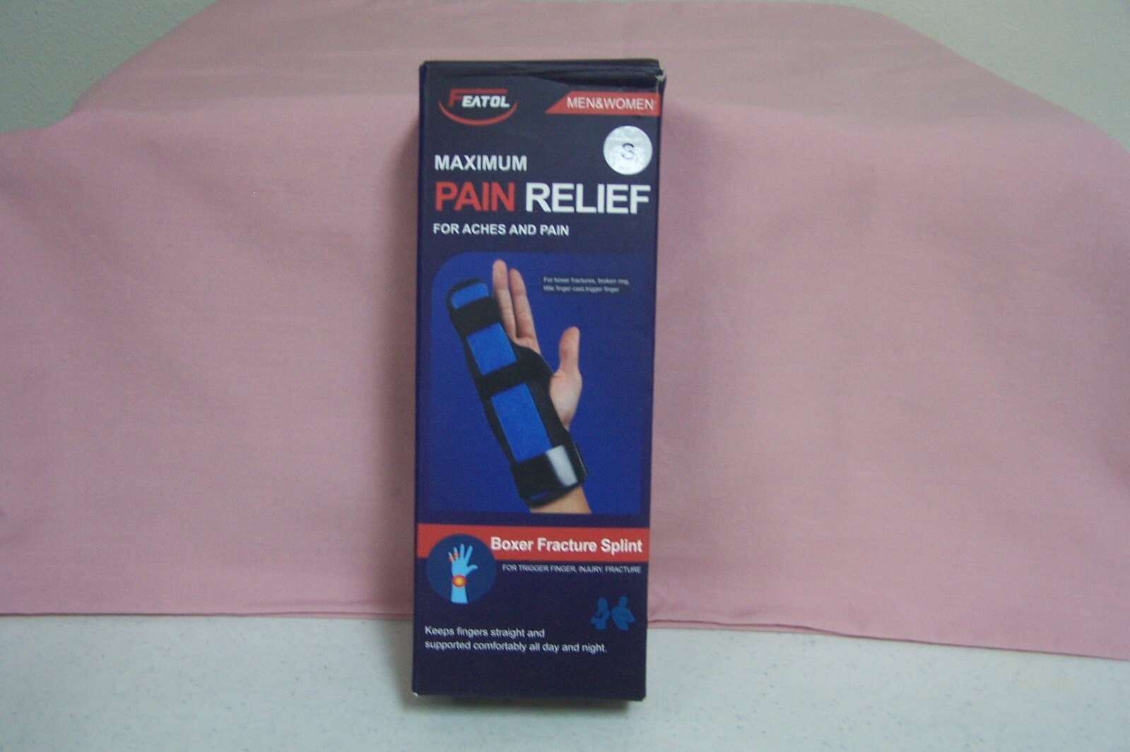 Featol Unisex Sz. Small Boxer Fracture Splint for Trigger Finger Injury/Fracture