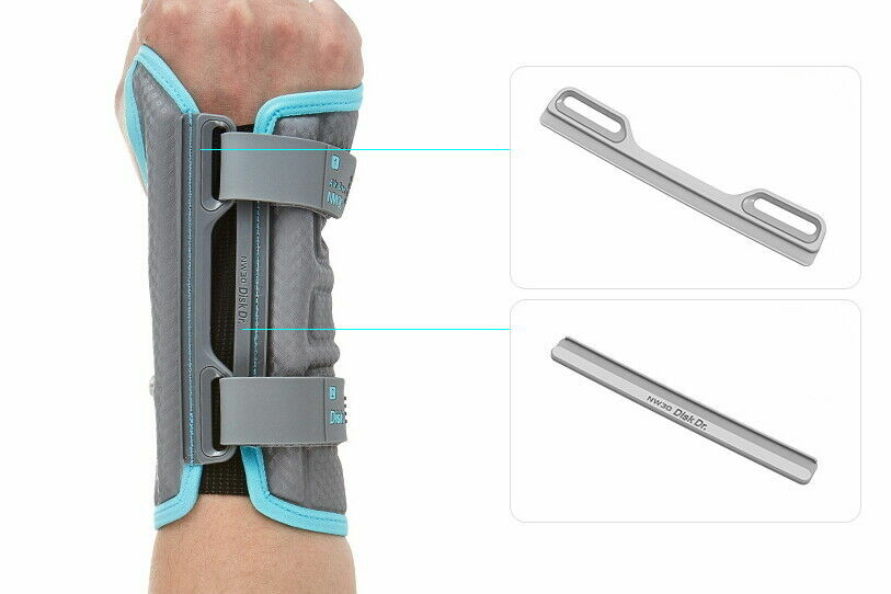 Disk Dr NW30 Wrist Guard Direct 4-Way Compression 3Frame Ari Pump Left 5~6″ Blue