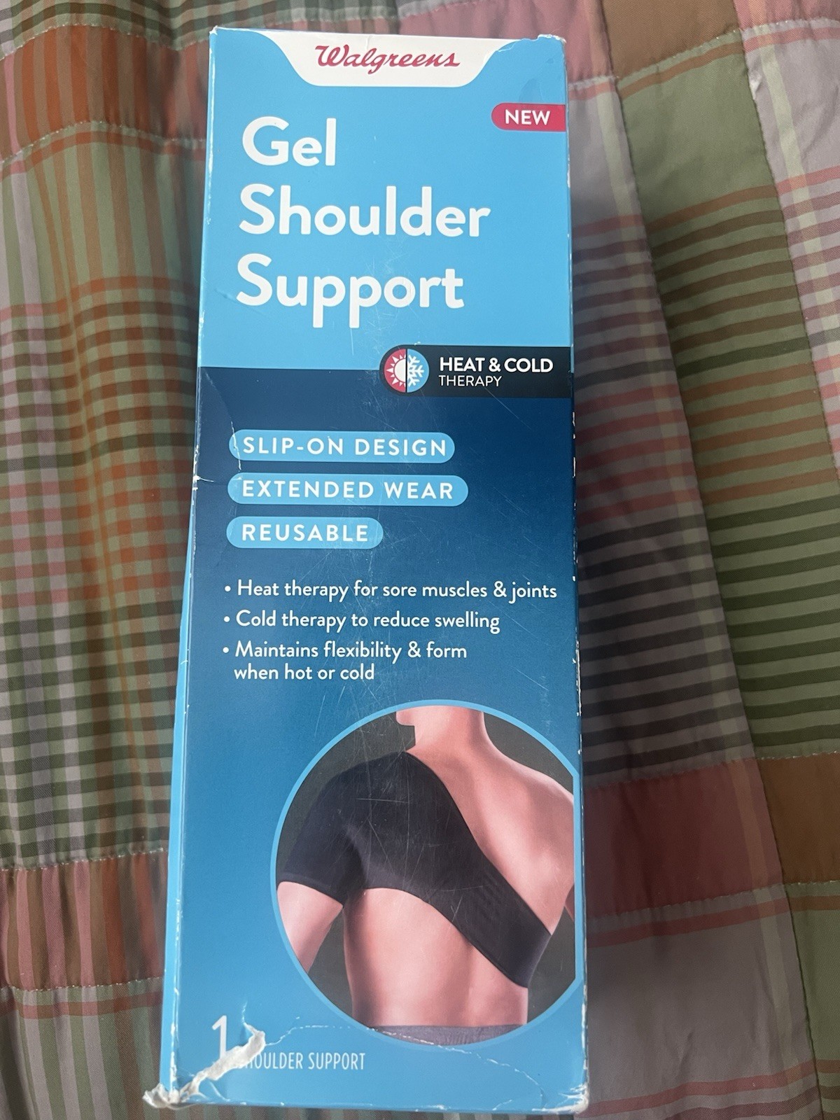 Gel Shoulder Support Heat and Cold therapy reusable new in box