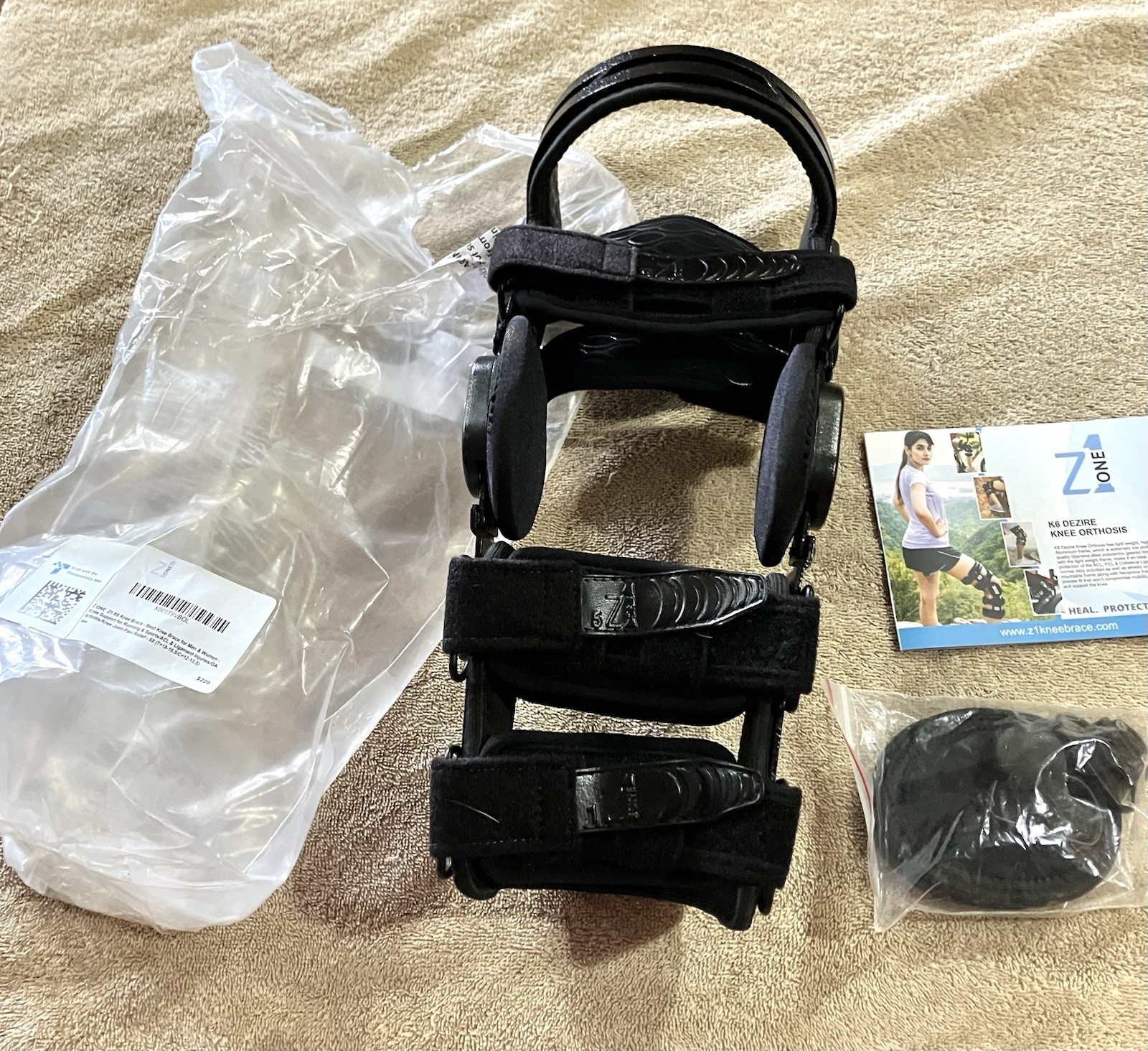 Z ONE Z1 K6 Hinged Unloader Metal Knee Brace for Men and Women S8