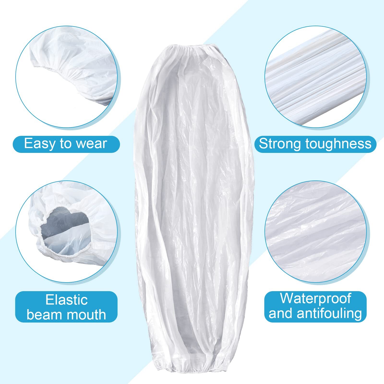 200 Pack Disposable Arm Sleeves Covers Protector for Home Office Household