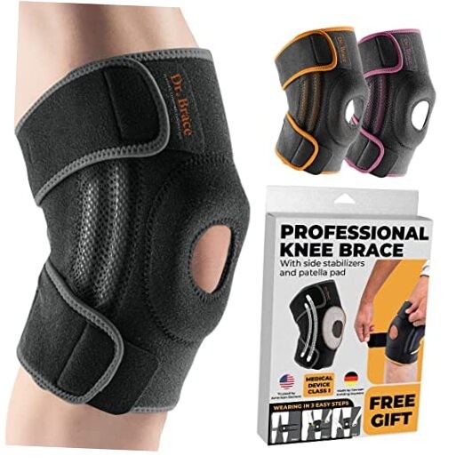 ELITE Knee Brace with Side Stabilizers & Patella Gel Pads for Maximum Knee