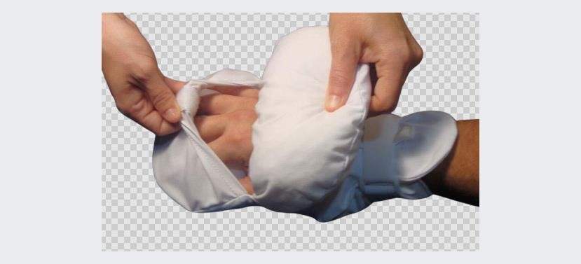 MediChoice Padded Mitts No Finger Separators Cotton Polyester/Polyester Fiber