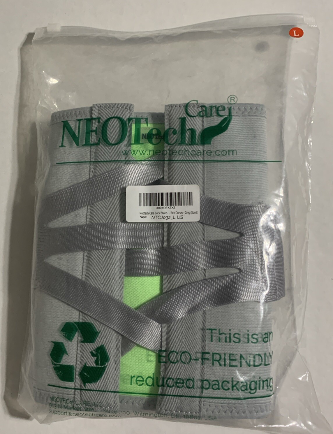 Neotech Care Back Brace Lumbar Support – L – Grey