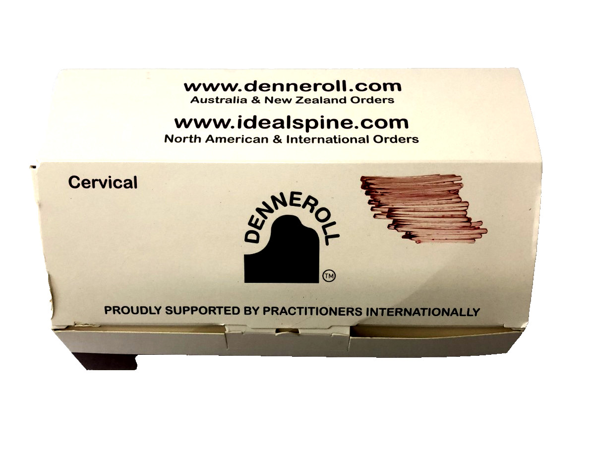 Denneroll Cervical Neck Orthosis Size M White Neck Support w/ Box User Guide