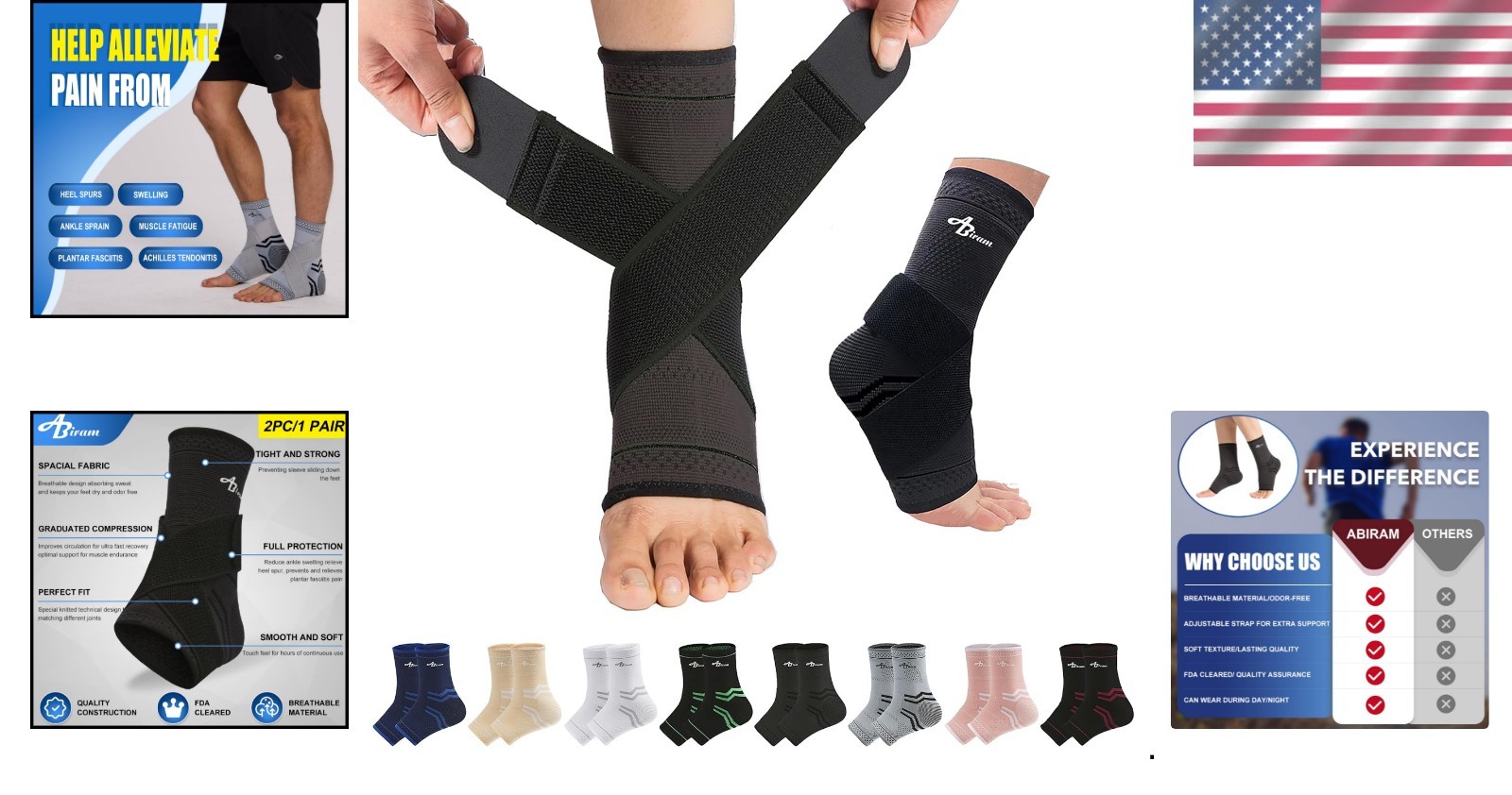 High-Performance Ankle Support Sleeve – Ideal for Running, Basketball & Recovery