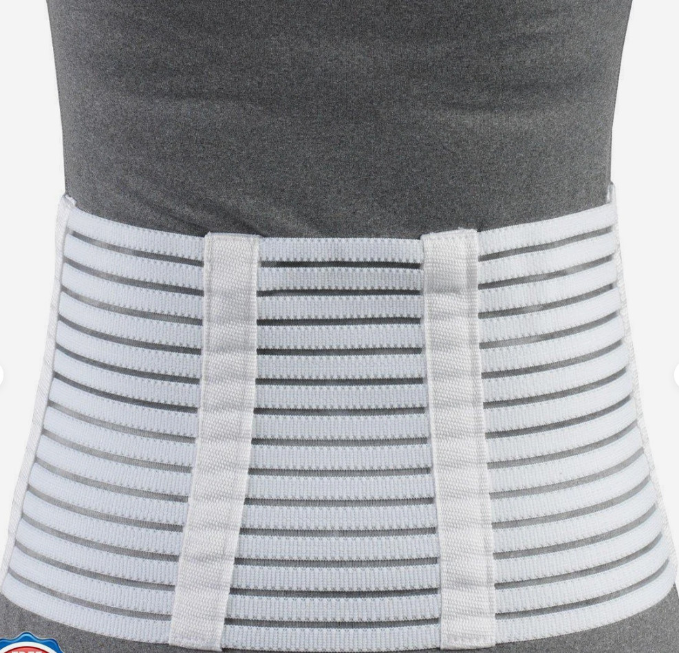 OTC Lumbosacral Support 7-inch Lower Back Lightweight Compression, Elastic Sz S
