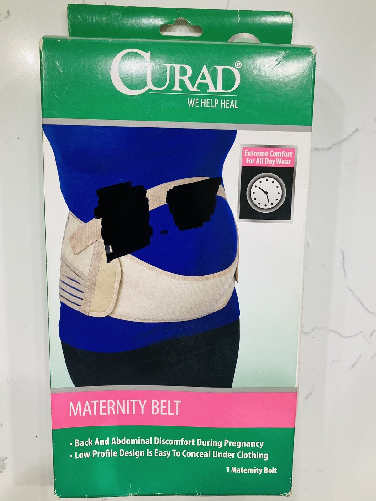 Curad Maternity Belt Size Medium Dress Size Before Pregnancy 4-14 NEW