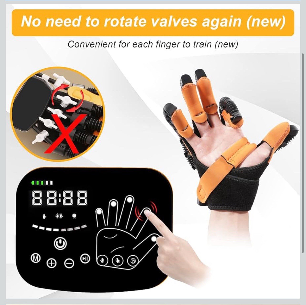Robotic Gloves for Stroke Patients For Arthritis Hemiplegia Cerebral Palsy LeftM