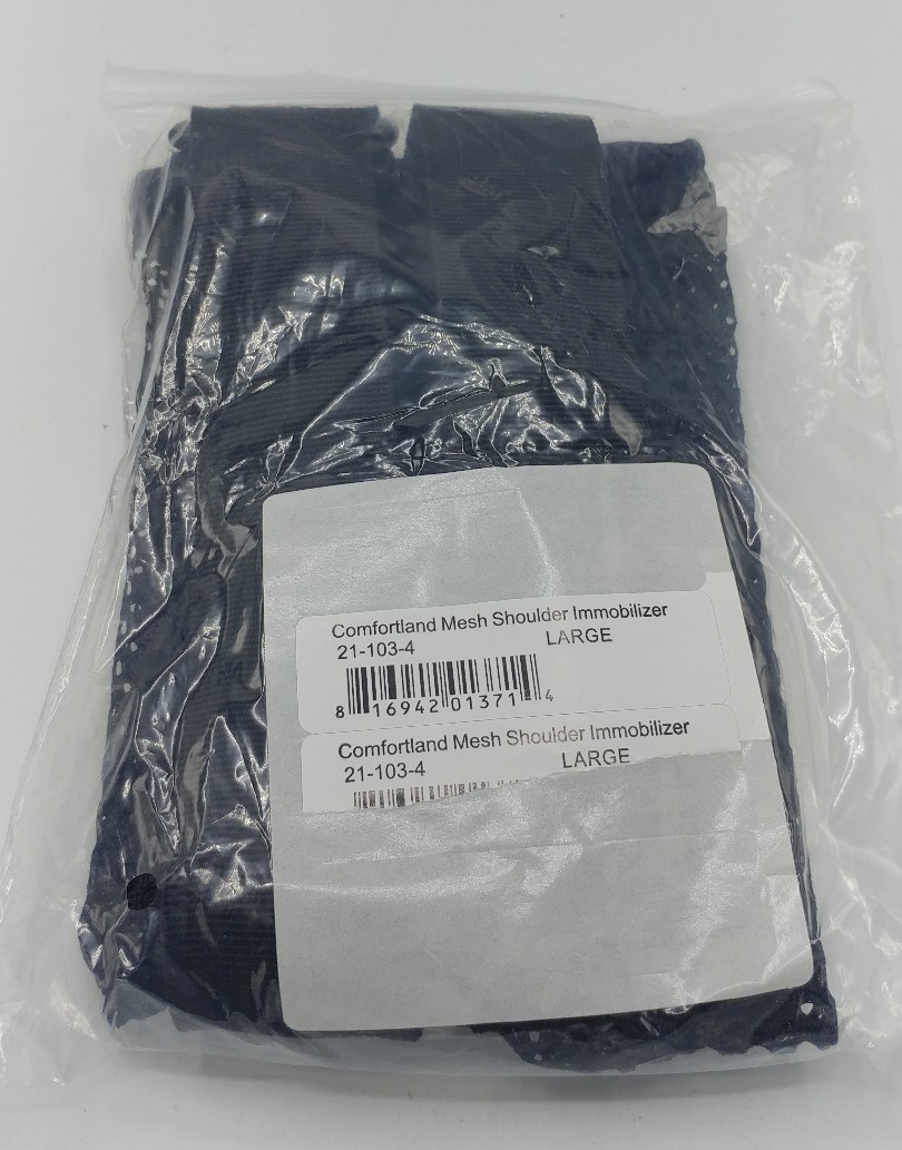 Comfortland Mesh Shoulder Immobilizer 21-103-4 Size Large Black – Brand New!