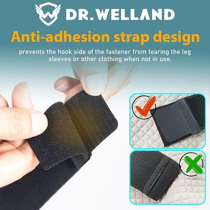 Full Leg Compression Sleeve Pair Copper Knee Sleeves Anti Slip Compression St…