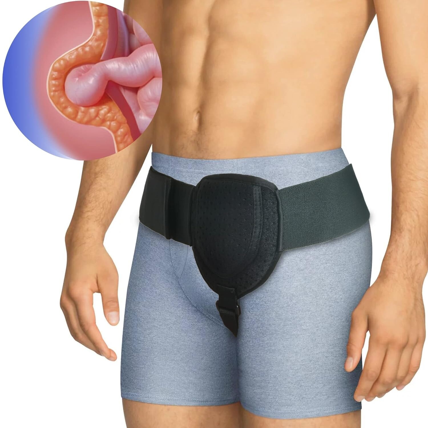 Medical Inguinal Groin Hernia Support Belt for Men Truss Brace Wrap Pain Relief