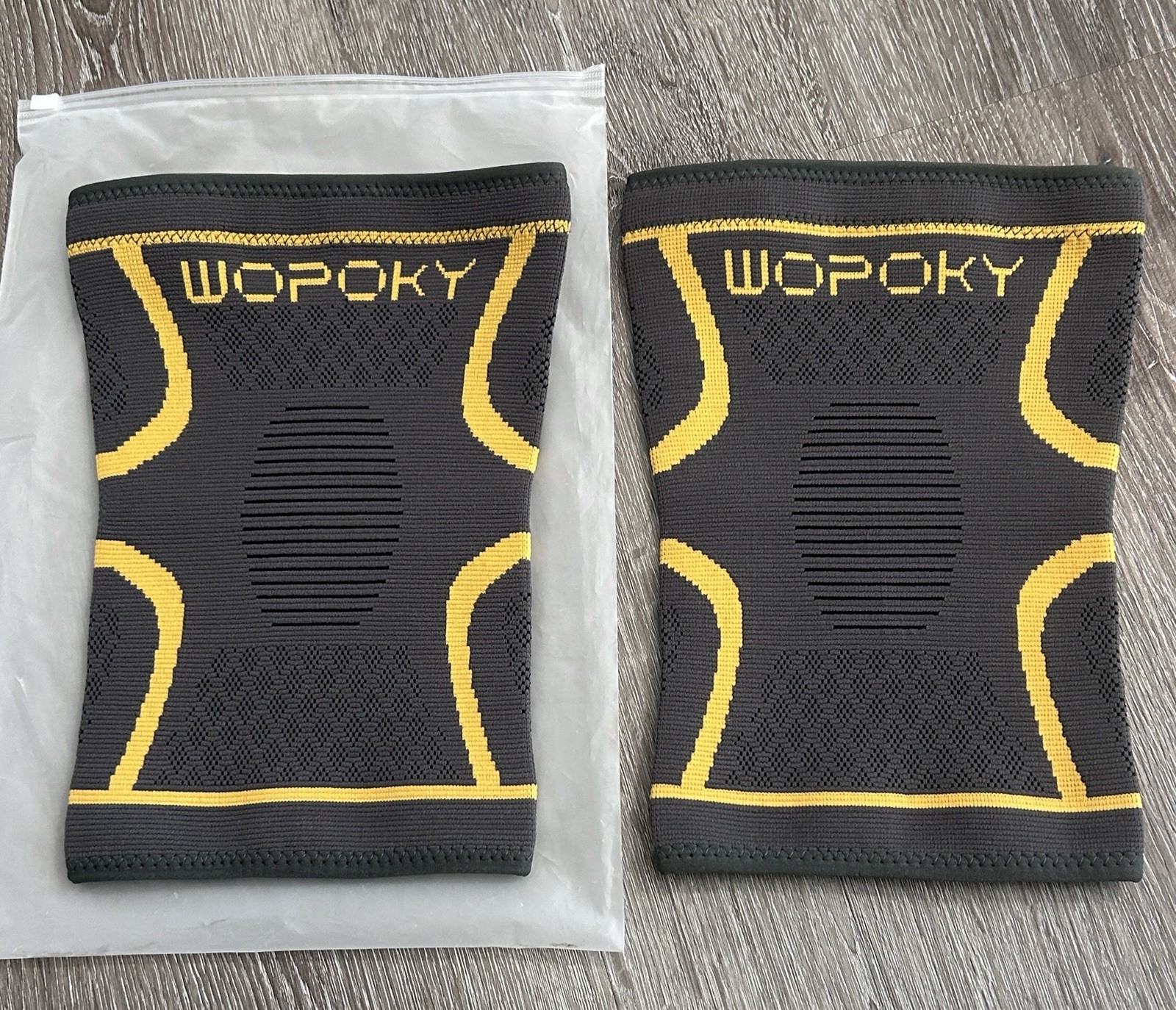 2Pk Wopoky Knee Braces Compression Knee Support Sleeve Adult Size 3XL NEW