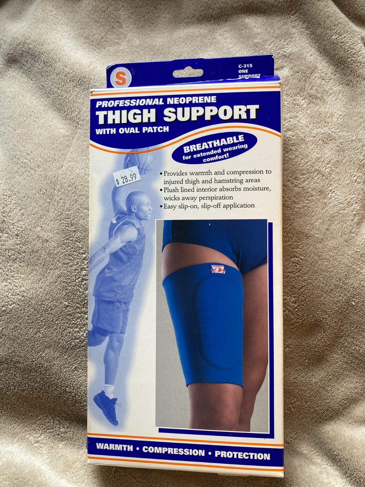 Champion Professional Neoprene Thigh Support C-315 (Small 13-16″)