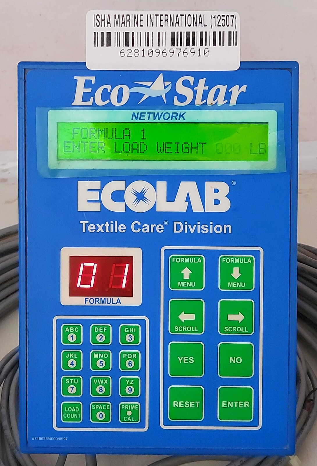 Eco Star ECOLAB NWC-QC Textile Care Division