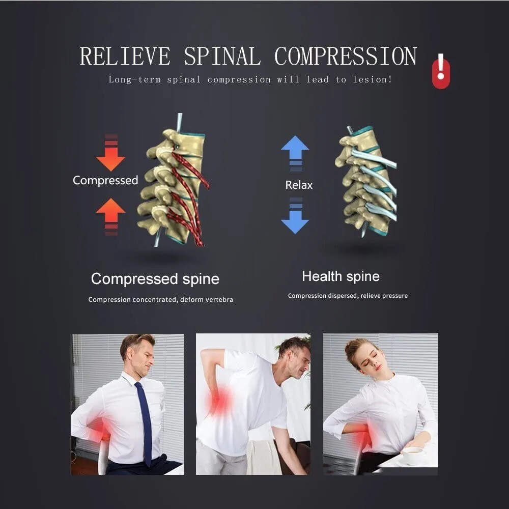 LEAMAI Decompression Back Belt Back Brace Back Pain Lower Lumbar Support Size S