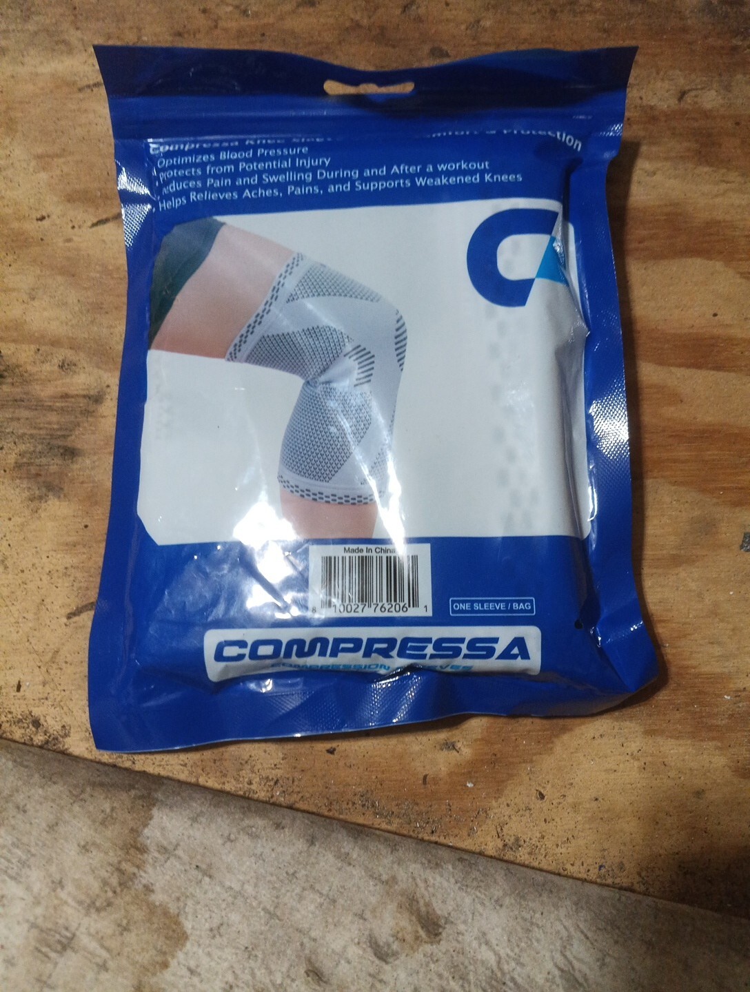 Compressa Knee Compression Sleeve Unisex One Size Blood Circulation Recovery New