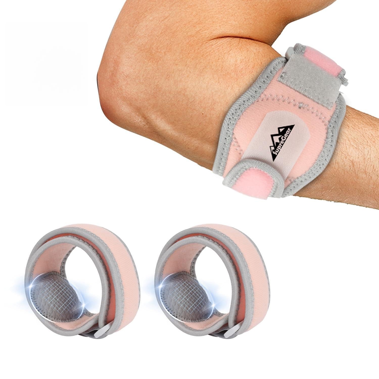 Elbow Brace for Women Men, Forearm Guard for Tennis Golfers Elbow, Adjustable…