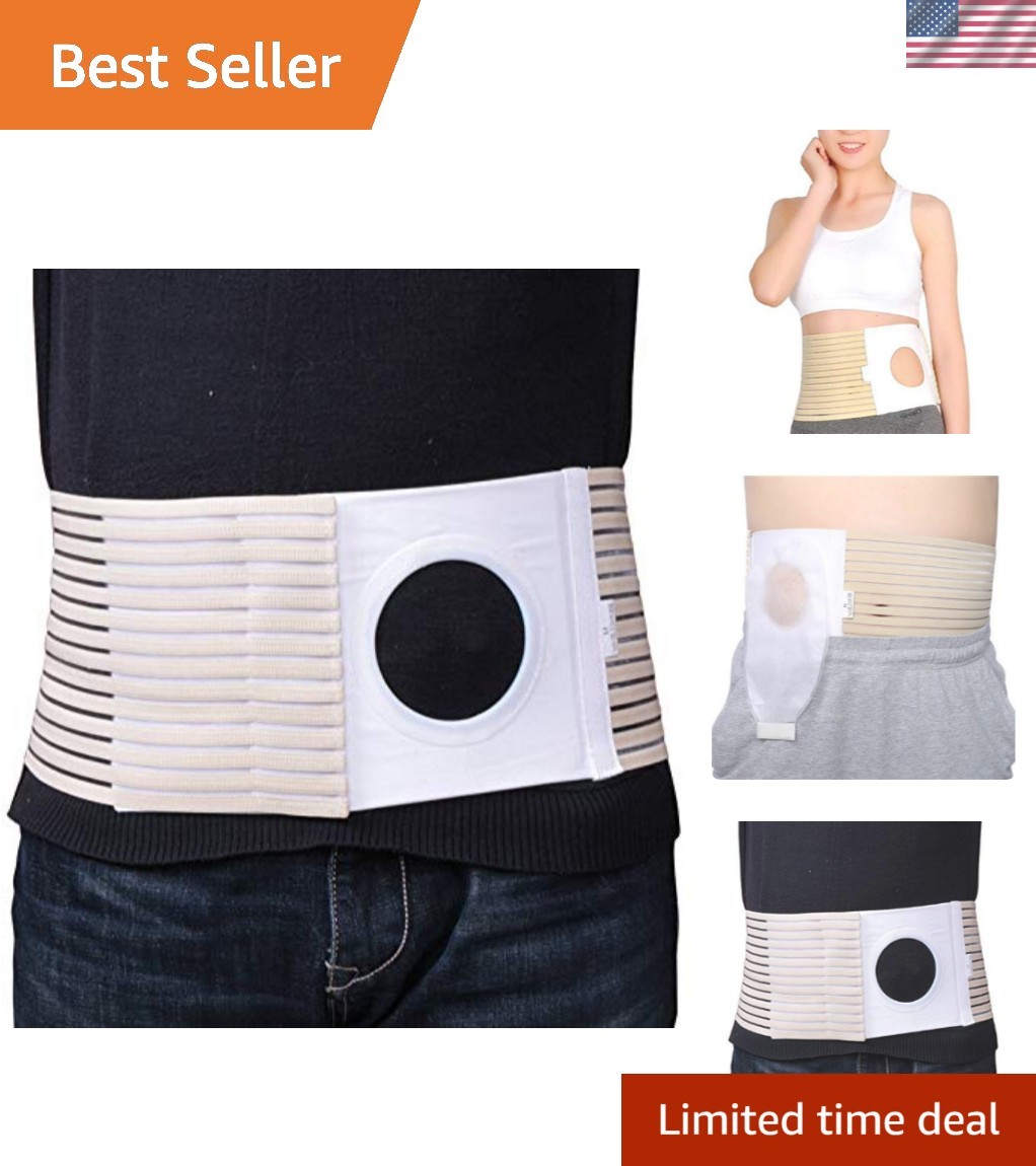 Ostomy Belt Colostomy Belt Hole 3.14″ Medical Stoma Support Ostomy Hernia Bel…