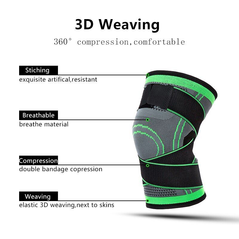 Elastic Knee Sleeve Adjustable Bandage Volleyball Strap Knees Support Belt 1Pc
