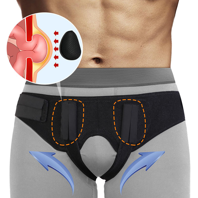 Inguinal Groin Hernia Guard Truss Support Belt Double Side Compression Unisex US