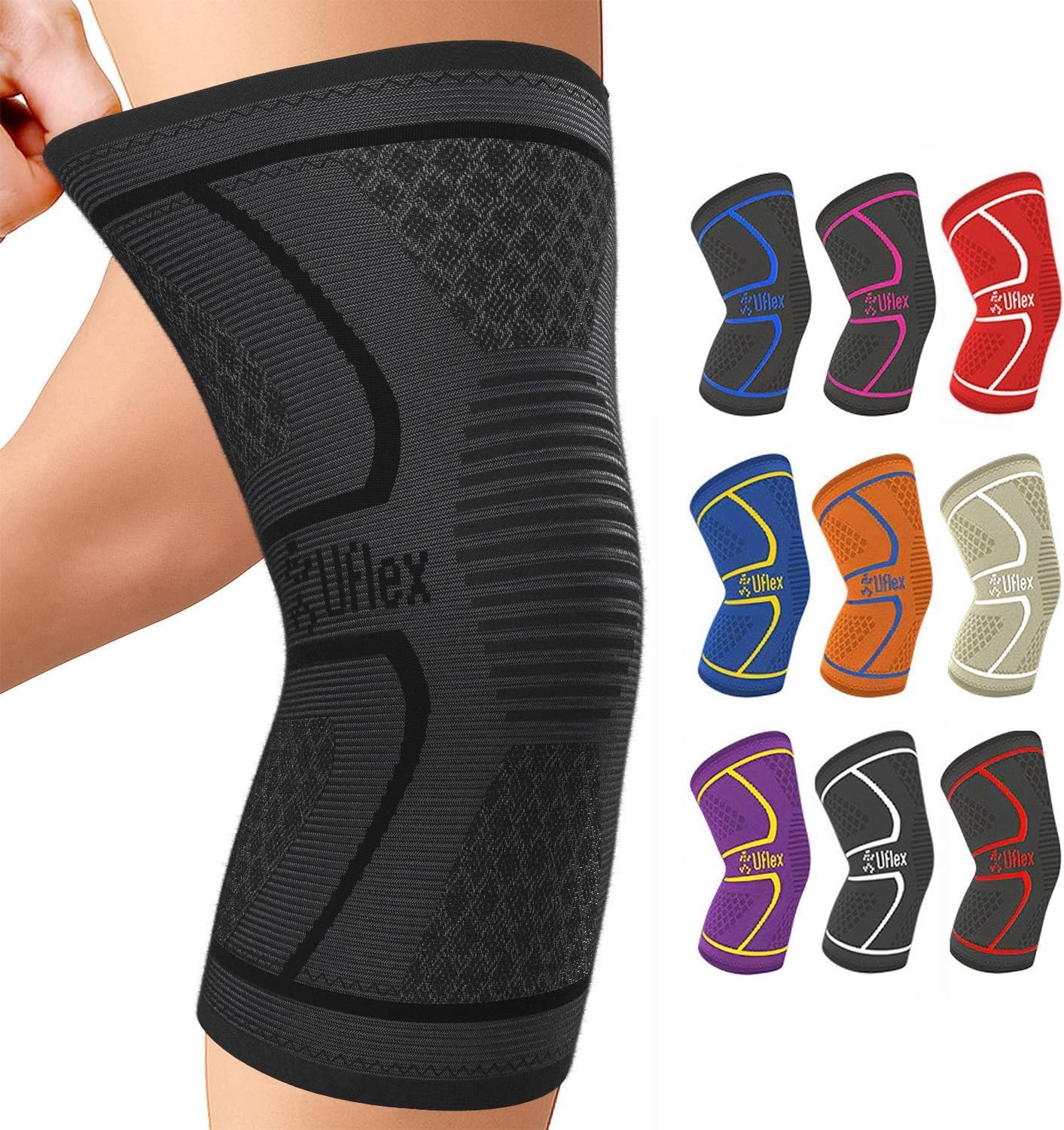 4-Way Stretch Compression Knee Brace – Anti-Slip & Lightweight for Everyday Use
