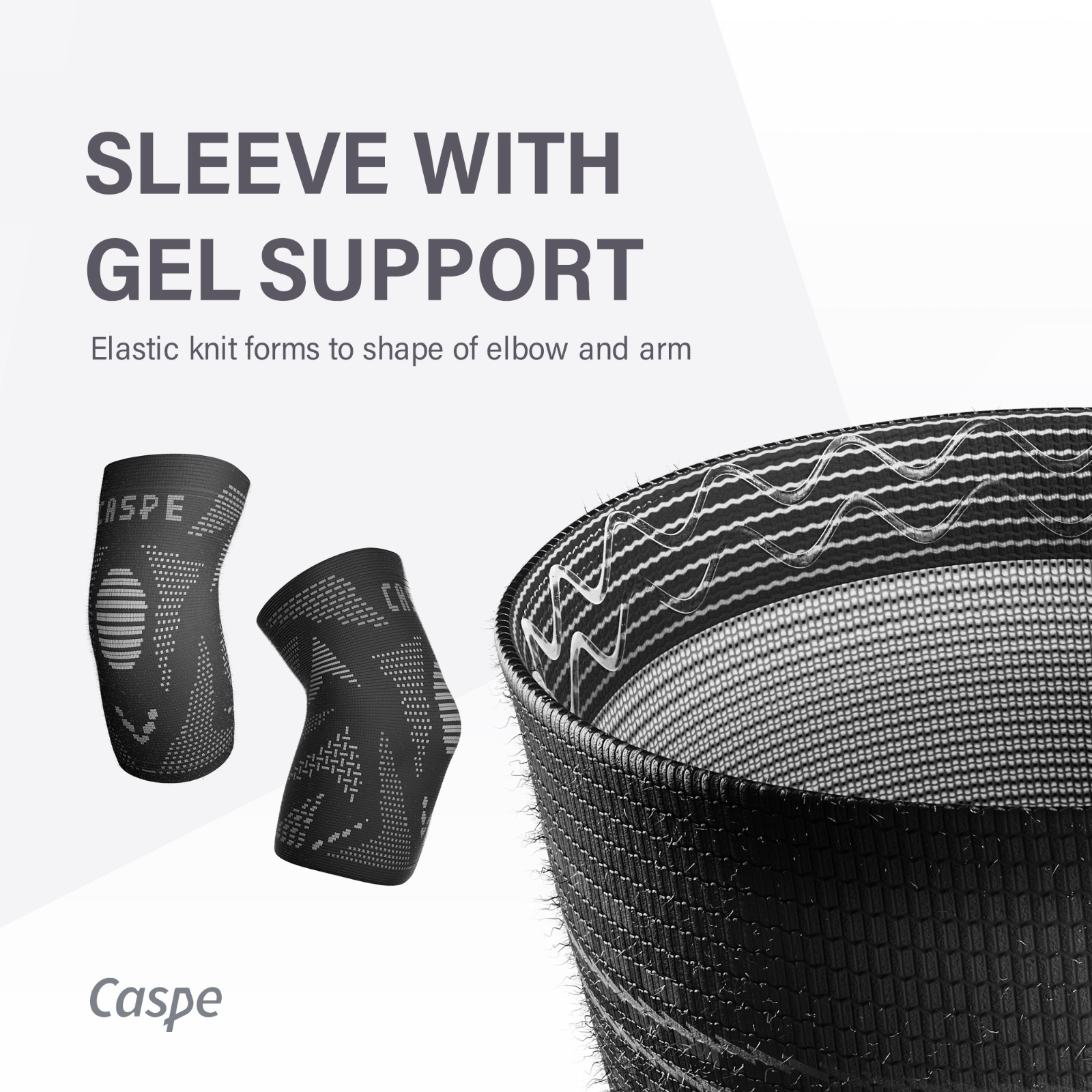 Caspe 2 Pack Elbow Brace for Tendonitis Sleeve Arthritis Tendonitis Joint Pain
