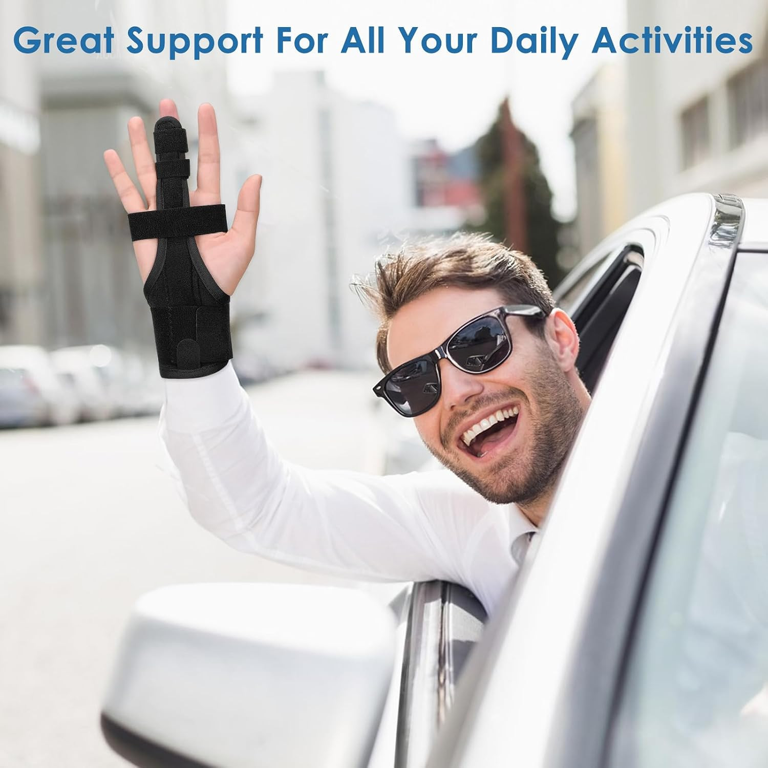Full Trigger Finger Splint, Middle Finger Splint for Sprains, Pain Relief | H…