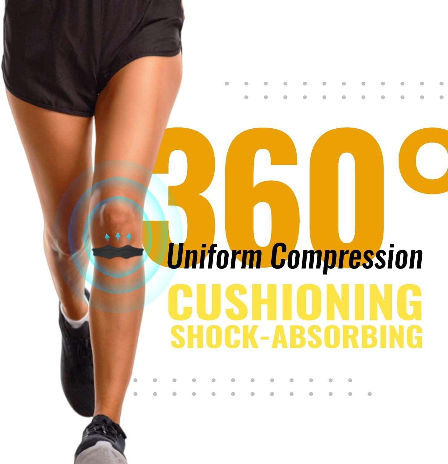 Fitgeno Knee Strap Patella Support: Knee Band for Patellar Tendon Pain Relief –