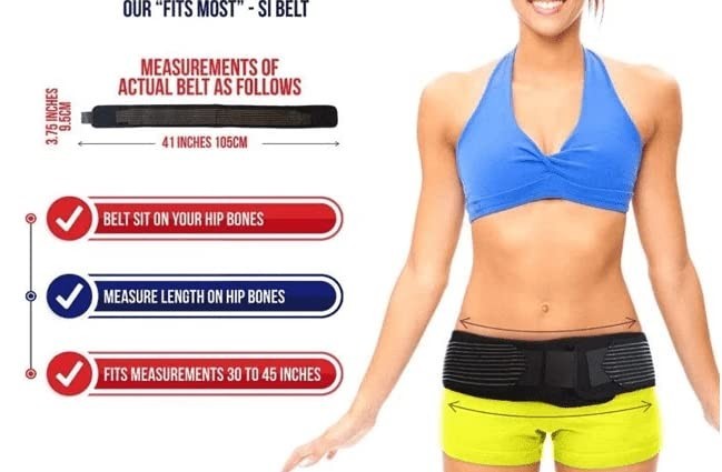 Fitness waist Hip Belt for Lower Back Support Brace Sciatica Pain Relief
