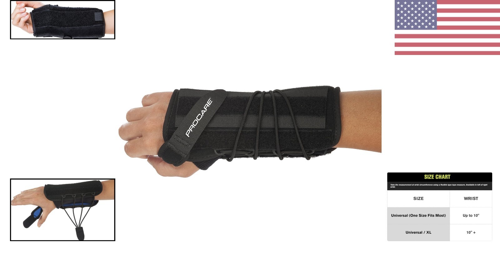 Quick-Fit II X-Large Adjustable Wrist Support Brace for Right Hand Comfort