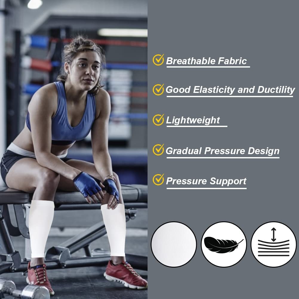 Calf Compression Sleeves for Men & Women (20-30mmhg) – Leg Compression Sleeve…