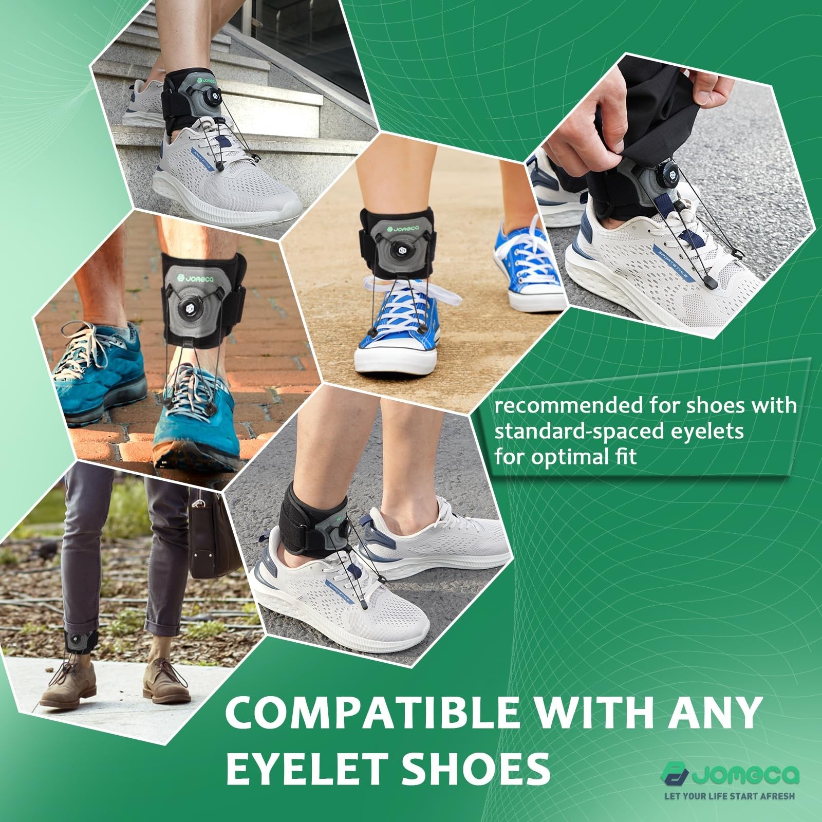 Adjustable Drop Foot Brace with Rotary Knob – AFO Ankle Foot Orthosis for Dor…