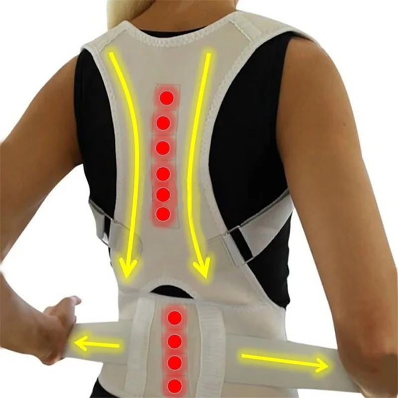 Posture Corrector Support Magnetic Back Shoulder Brace Belt Band For Men Women