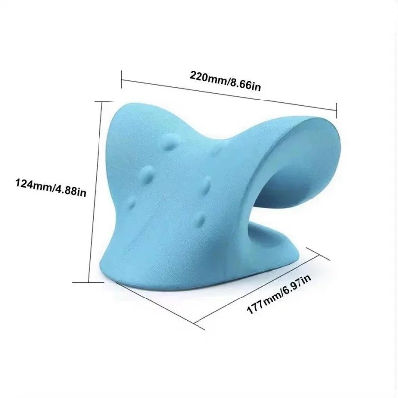 Cervical Neck Stretcher Massage Pillow Traction Device for Neck & Shoulders