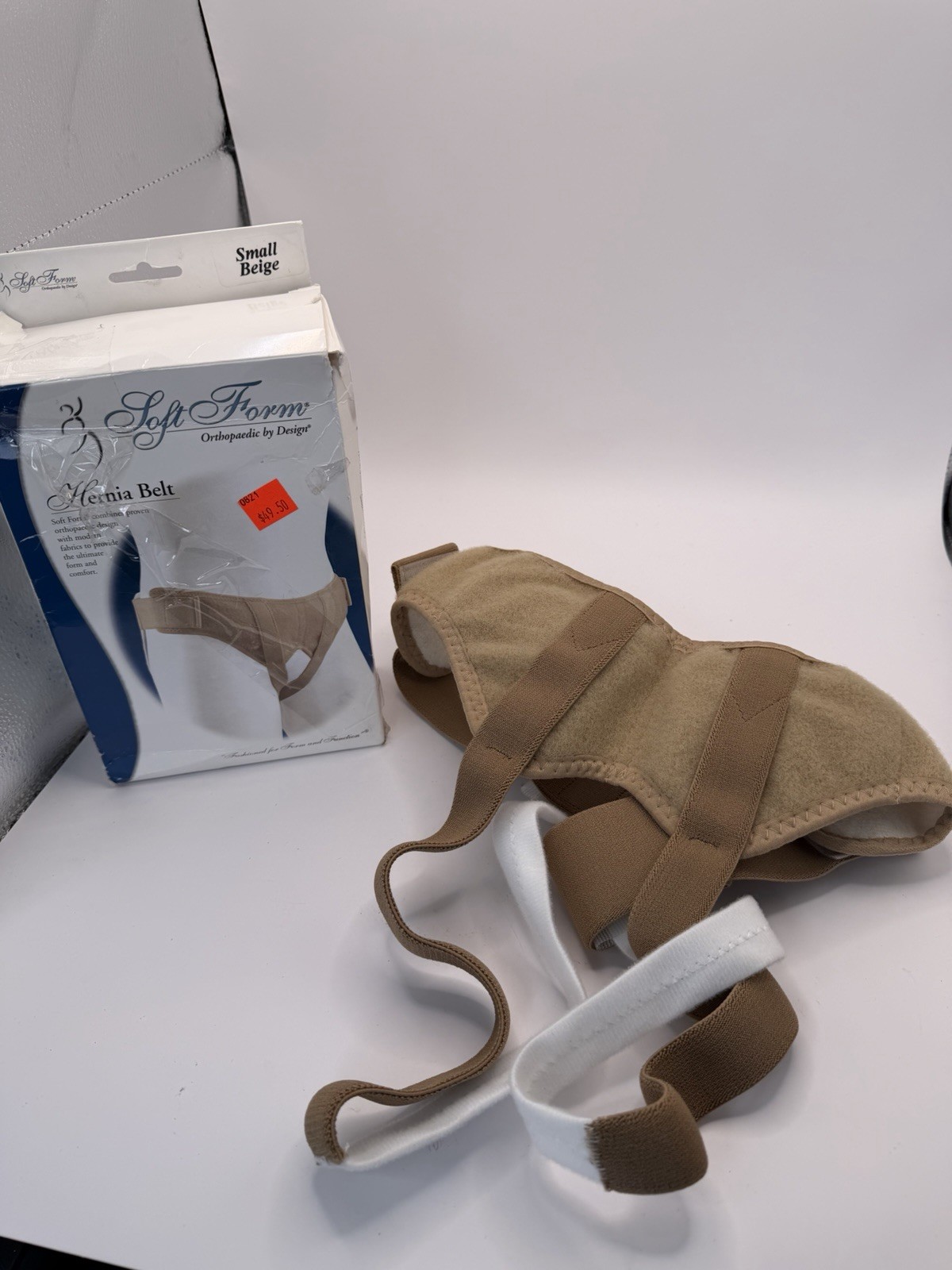 FLA Orthopedics Soft Form Hernia Belt Beige Size Small