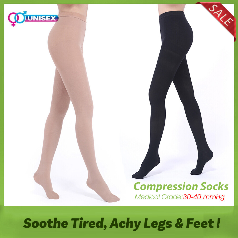 Medical Compression Pantyhose 30-40 mmHg Stockings Anti Fatigue Varicose Veins