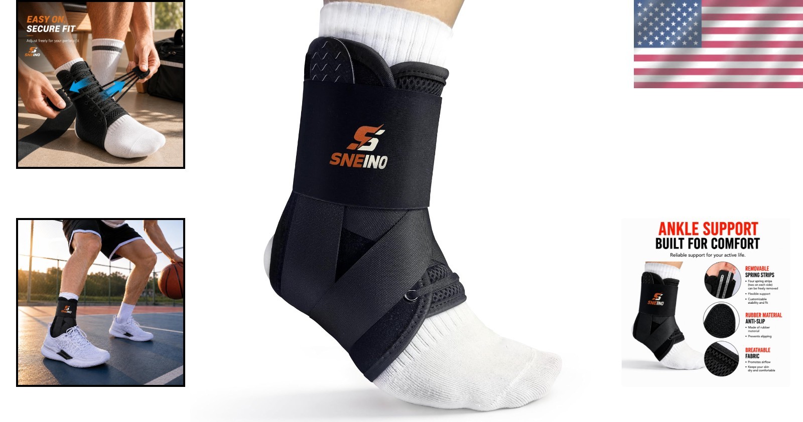 Ankle Brace with Side Stays – Achilles Tendonitis Relief