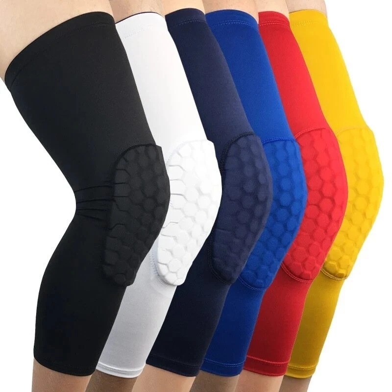 Basketball Knee Pads Protector Compression Sleeve Honeycomb Foam Brace Fitness