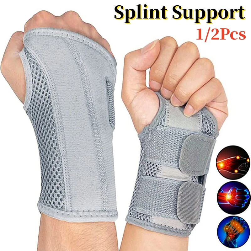 Left Right Wrist Support Brace Hand Splint Carpal Tunnel Sprain Arthritis Sport