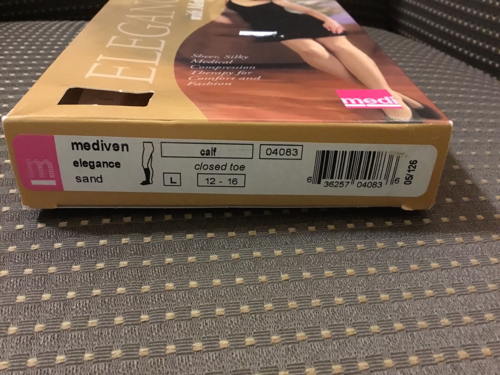 Mediven Elegance MediSilk Compression Closed Toe Calf Sand 12-16 mmHg Sz L