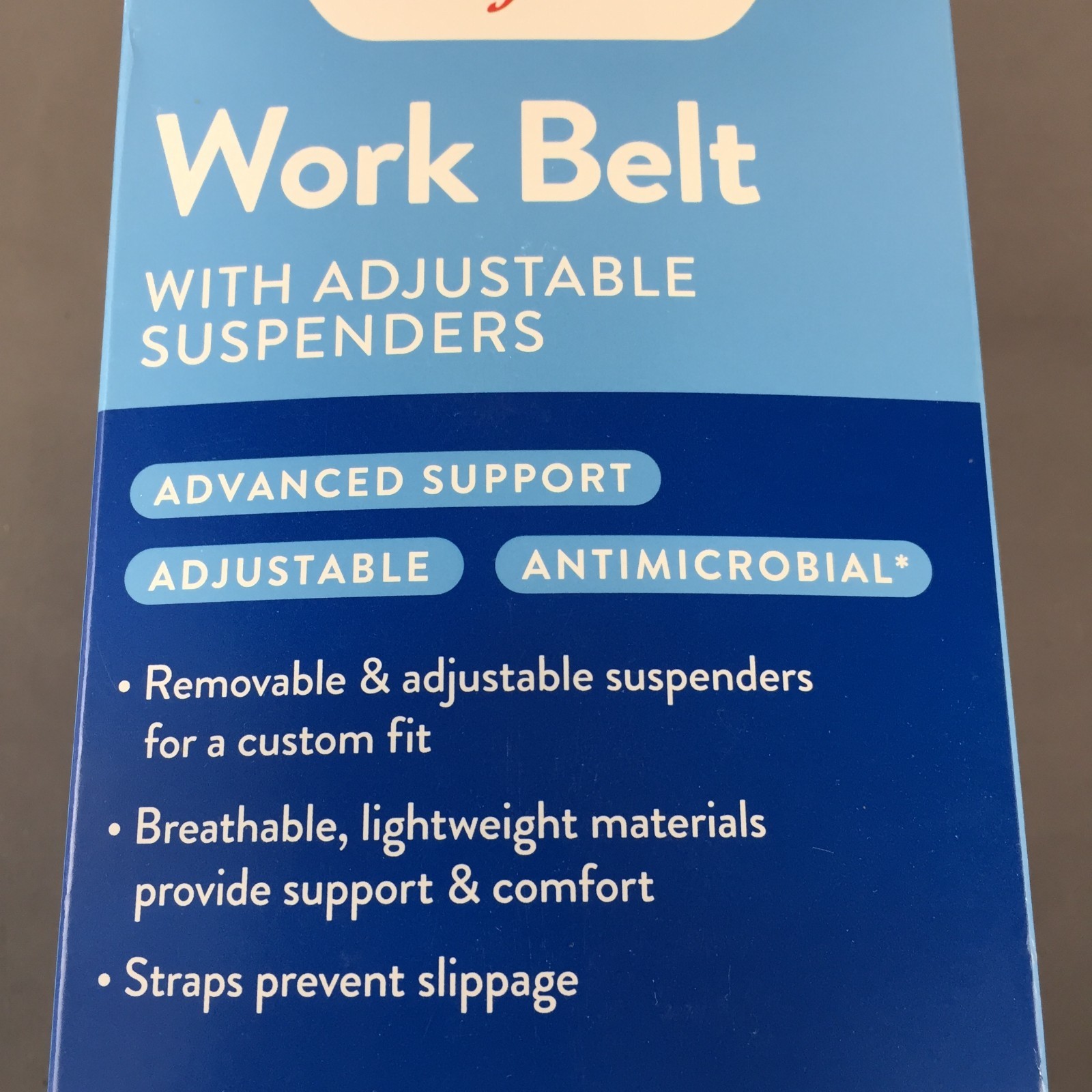 Walgreens Work Belt with Adjustable Suspenders Advanced Support – One Size