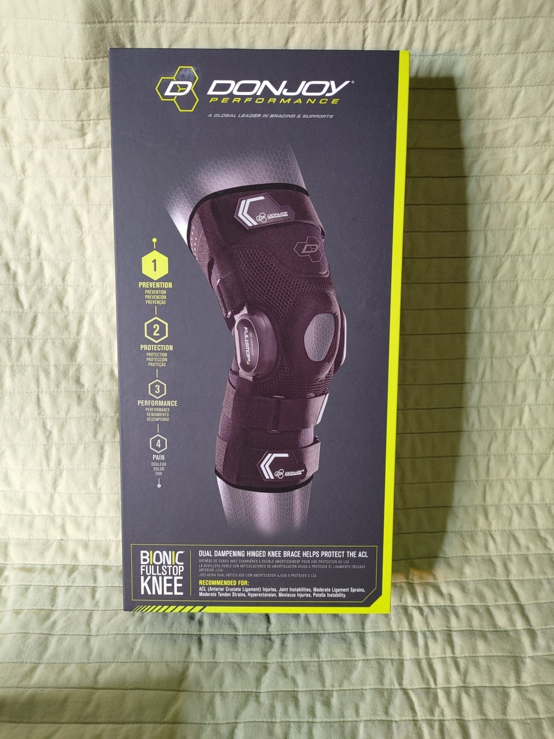 DonJoy Performance Bionic Fullstop Knee Brace – Size Small (Fits Left or Right)