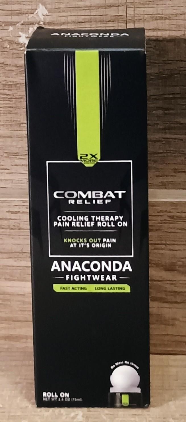Anaconda Fightwear Combat Relief Cooling Therapy Pain Relief Roll On Gel – NEW